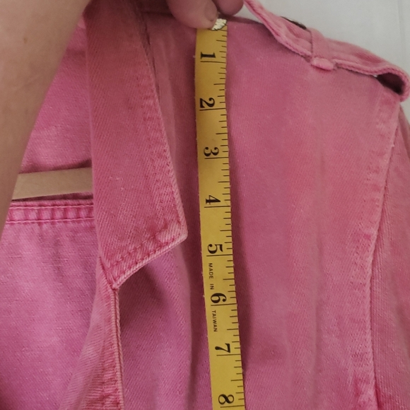 Pink Denim Jacket Sz M - Picture 3 of 6